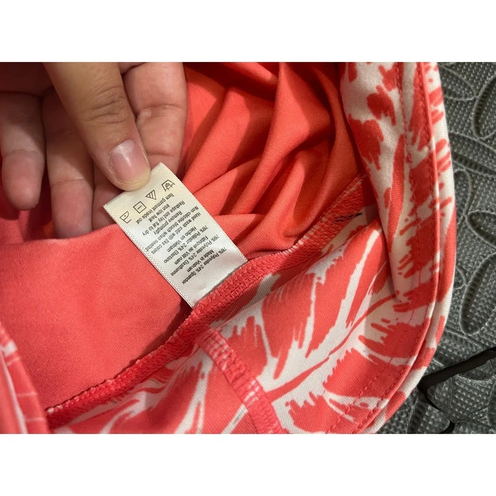 Alo Yoga Leggings Women S Pink Black Tropical Leaf Print Performance Activewear